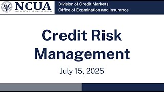 Credit Risk Webinar