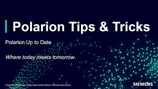 Tips and Tricks - Polarion Up to Date