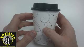 CAM101325 Coffee Cup Spy Camera Video Sample \u0026 Tutorial