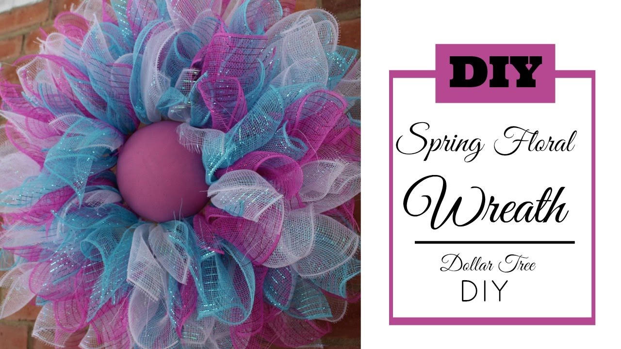 Dollar Tree Mesh Wreath Tutorial Dollar Tree 6 Deco Mesh Curly Loop
