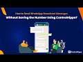 How to Send WhatsApp Broadcast Messages Without Saving the Number Using ControlHippo?
