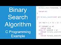 Binary Search Algorithm | C Programming Example