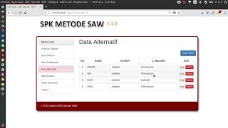 APLIKASI SPK METODE SAW PENERIMAAN BEASISWA BERBASIS WEB