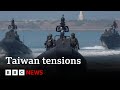 Taiwan condemns China military drills as 'irrational provocations' | BBC News