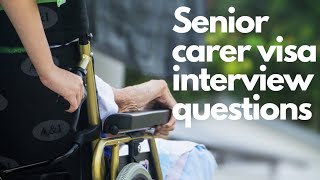 Senior carer visa interview questions/one word questions or definitions/ common questions#malayalam