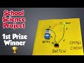 How To Make a Simple Electric Circuit | Science project for school exhibition | Simple circuit model