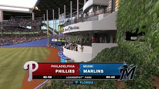 MLB The Show 24 (PS5) (Miami Marlins Season) Game #141: PHI @ MIA