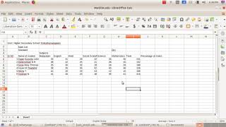 LibreOffice Calc _ to find sum _Tutorial in Malayalam