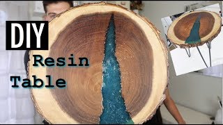 DIY WOODEN RESIN TABLE *SUPER INEXPENSIVE*