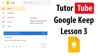 Google Keep Tutorial - Lesson 3 - Making a List