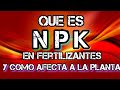 ♦️ Conviértete en UN EXPERTO | Que Es El NPK y CoMo AFECTA A Las Plantas