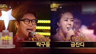 2014가요베스트대제전 1부 #4 인기상 금잔디\u0026박구윤