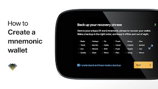 How to create a mnemonic wallet on NGRAVE ZERO