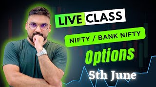 Live trading Banknifty nifty Options | 05/06/2024 | Nifty Prediction live @NiftyTechnicalsbyAK