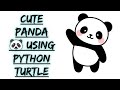 Cute Panda 🐼 Graphics Using Python Turtles 🔥 | Python Turtles