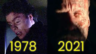 Evolution of Unmasked Michael Myers in Halloween Movies (1978-2021)