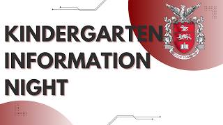 Kindergarten Information Night 2026