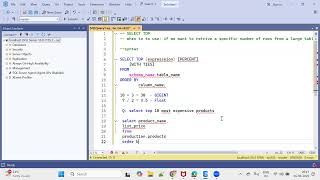 04-SQL Server TOP DISTINCT