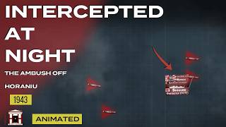 4 US Destroyers vs 7 Japanese Ships: The Battle off Horaniu, 1943 - Animated