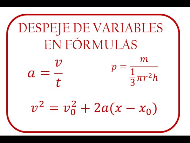 Despeje De Ecuaciones Calculadora - Balan