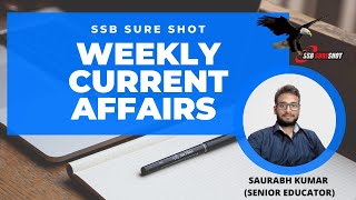 Weekly Current Affairs for SSB, NDA, CDA, AFCAT & Other Defence Exams 3rd October 2021