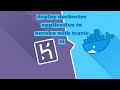 Deploy Dockerise applcation to heroku with travis CI