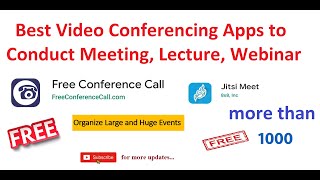 Video Conferencing Apps, Stop Using Zoom App, Online Class, Meeting, Best Free Video Conference Apps