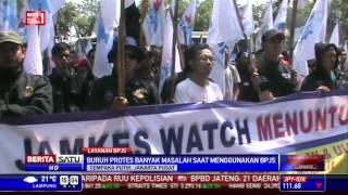 Massa KSPI Demo Terkait Layanan BPJS