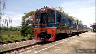 รีวิว ขบวนรถดีเซลรางธรรมดา 408/407 สถานีรถไฟหนองวัวเฒ่า 7  พฤษภาคม  2564