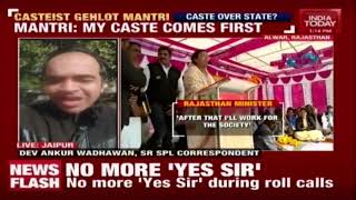 Casteist Congress Mantri Says Will Work For Caste First In Rajasthan Rally