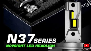 Novsight N37 H4 120W 22000LM brightest LED Explained / UNBOXING / LUMENS / TEMPERATURE/ ON-ROAD TEST