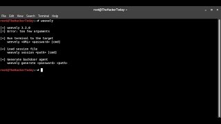 How to use Weevely PHP Backdoor