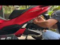 installing ohlins suspension original honda pcx160 matte red 2023