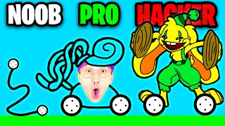 NOOB vs PRO vs HACKER In CAR DRAWING GAME!? (LANKYBOX Playing CAR DRAWING GAME!)