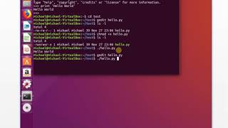 Linux Python 03：Hello World