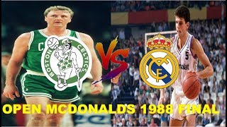 Final Open McDonalds 1988  Real Madrid vs Boston Celtics