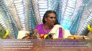 Shreemad Bhagavad Gita Verse 2.70 - Sri Swami Vishwananda