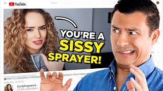 Antonio Reacts To Curly Fragrance // Honest Thoughts On Sissy Spraying