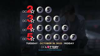 DC LOTTERY Midday 10/18/2022