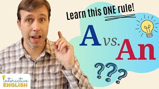 A vs. AN - Learn this ONE rule | Articles in English