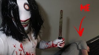 JEFF THE KILLER CAME AFTER ME WITH A KNIFE!! *I COULD HAVE DIED*
