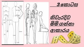 how to get accurate body measurements නිවැරදිව මිමි ලබා ගැනීම