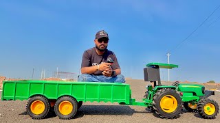 The Big RC (Remote Control) John Deere 5405 4WD Tractor Model Unboxing |