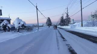 旭川市　東鷹栖→末広(旭川環状線) ひたすらまっすぐな道の旅　北海道　トラック　走行動画