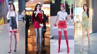 Mejores Street Fashion Tik Tok 2021 | Hottest Chinese Girls Street Fashion Style 2021 Ep.135