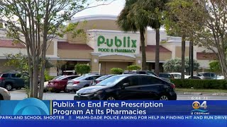 Publix Ending Free Prescription Program At It Pharmacies