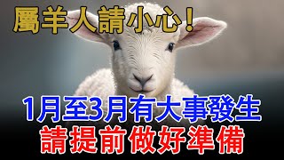 屬羊人請小心！1月至3月-3月有大事發生，務必早做準備【佛語】#運勢 #風水 #佛教 #生肖 #佛語