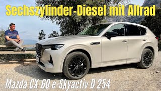Mazda CX-60 e-Skyactiv D 254: Der Allrad-Diesel mit 254 PS im Test | Review | Sechszylinder | 2023