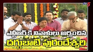 Daggubati Purandeswari Pays Tribute To Sr.NTR | NTR Ghat | Hyderabad | TV5 News