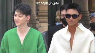 Tang Xiaotian 唐晓天 \u0026 Ning Zetao 宁泽涛 - Loewe Menswear SS24 fashion show in Paris - 24.06.2023